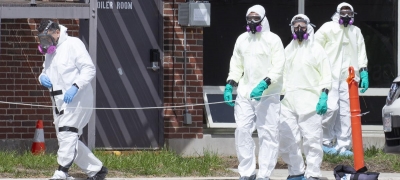 Sanitarios en el estado de Massachusetts. EFE|||||