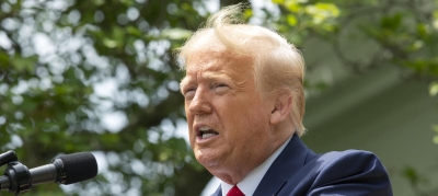 Trump, en su comparecencia de este martes Bloomberg|||||