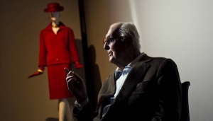 El diseñador francés Hubert de Givenchy, en 2014 en el Thyssen (Madrid). 