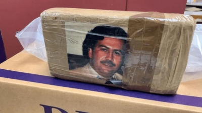 Decomisan en EEUU un cargamento de heroína marcado con foto de Pablo Escobar