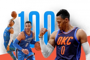 Westbrook el tercer jugador que más rápido alcanza la marca 100 Triples-Dobles