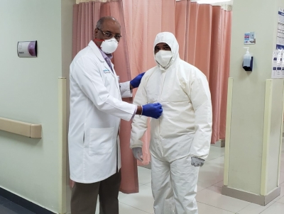 Hospital Reynaldo Almánzar elabora trajes de protección y mascarillas impermeables