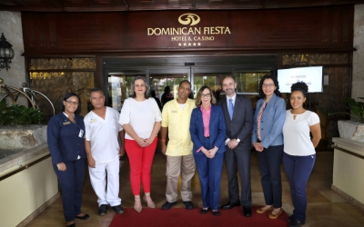 Miguelina Pérez, Julio Cesar Moran, Isabel Martínez, Erisbel Valera, Ibelise Aquino, Leandro Taje, Gisselle Escaño y Lourdes Feliz. (Fuente Externa ) 