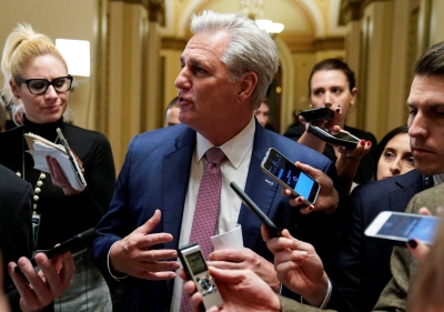  El líder republicano de la Camara de Representantes Kevin McCarthy en el Capitolio. REUTERS